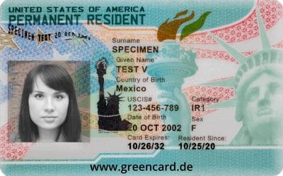 GreenCard Design Vorderseite